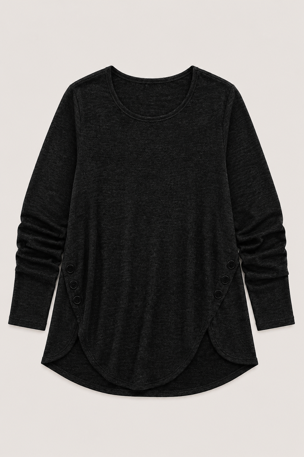 Asymmetric Button Tee — black blue t-shirts by Blnka Kollective