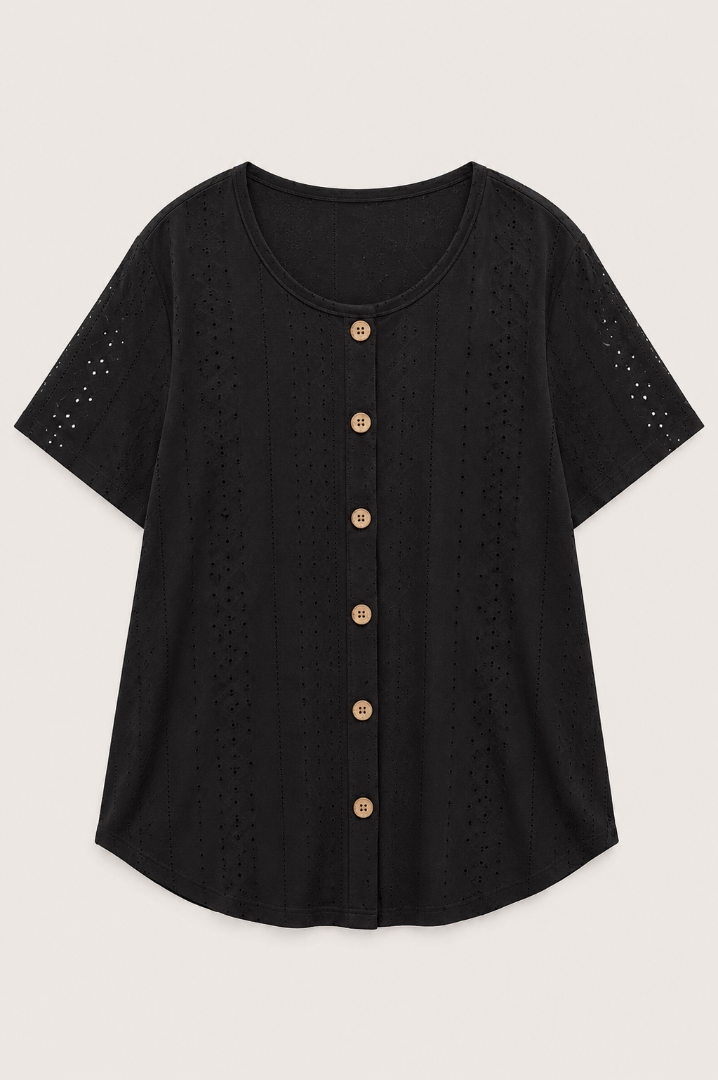 Classic Henley Tee — women's black plus size t-shirts by Blnka Kollective