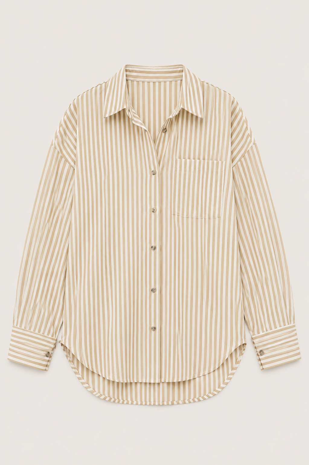Apricot Stripe Shirt — women's shirts by Blnka Kollective