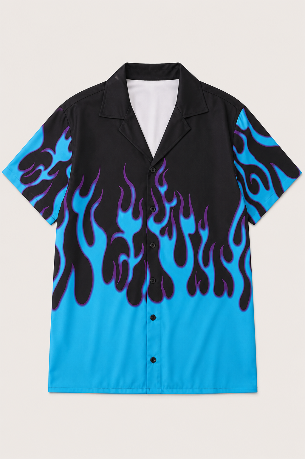 Flame Button Shirt — graphic t-shirts by Blnka Kollective