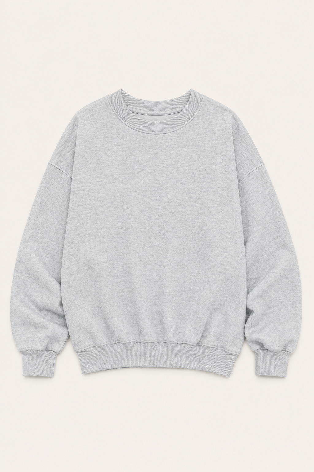 Grey Fleece Crew — women's hoodies & sweatshirts by Blnka Kollective