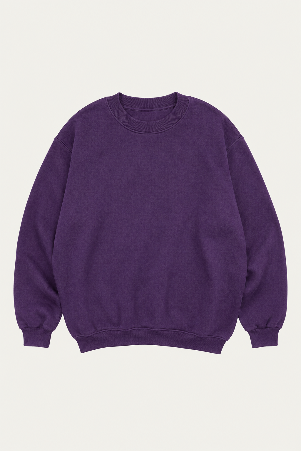 Afterglow Crew — women's dark purple oversized hoodies & sweatshirts by Blnka Kollective