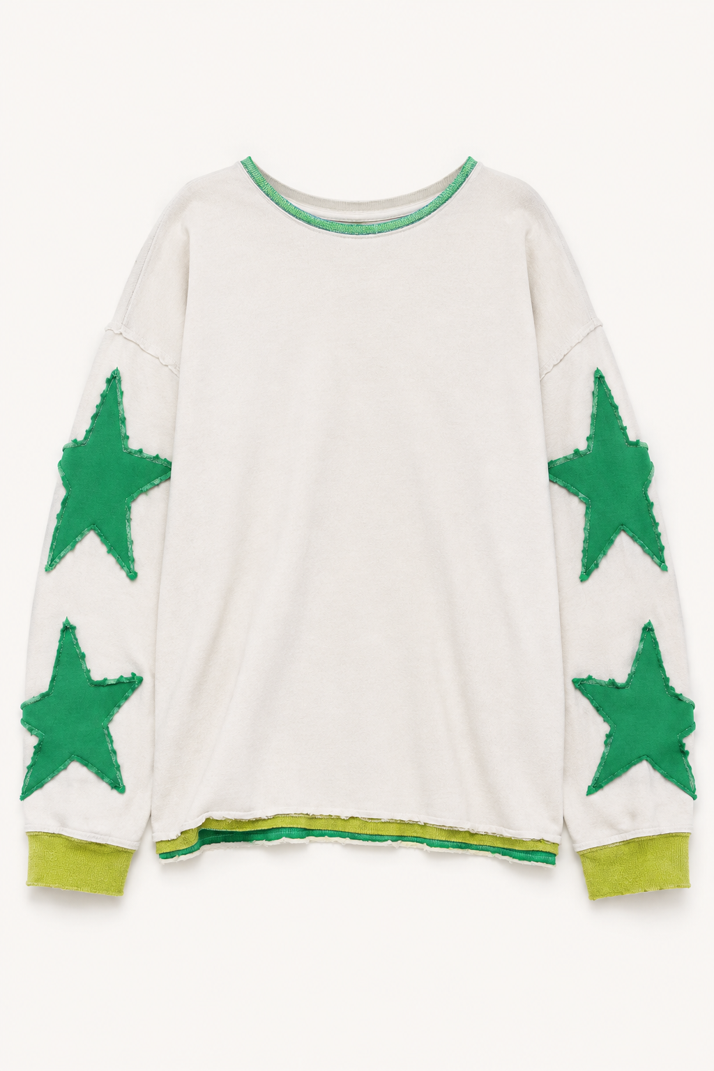 Star Drop Crew — women's green hoodies & sweatshirts by Blnka Kollective