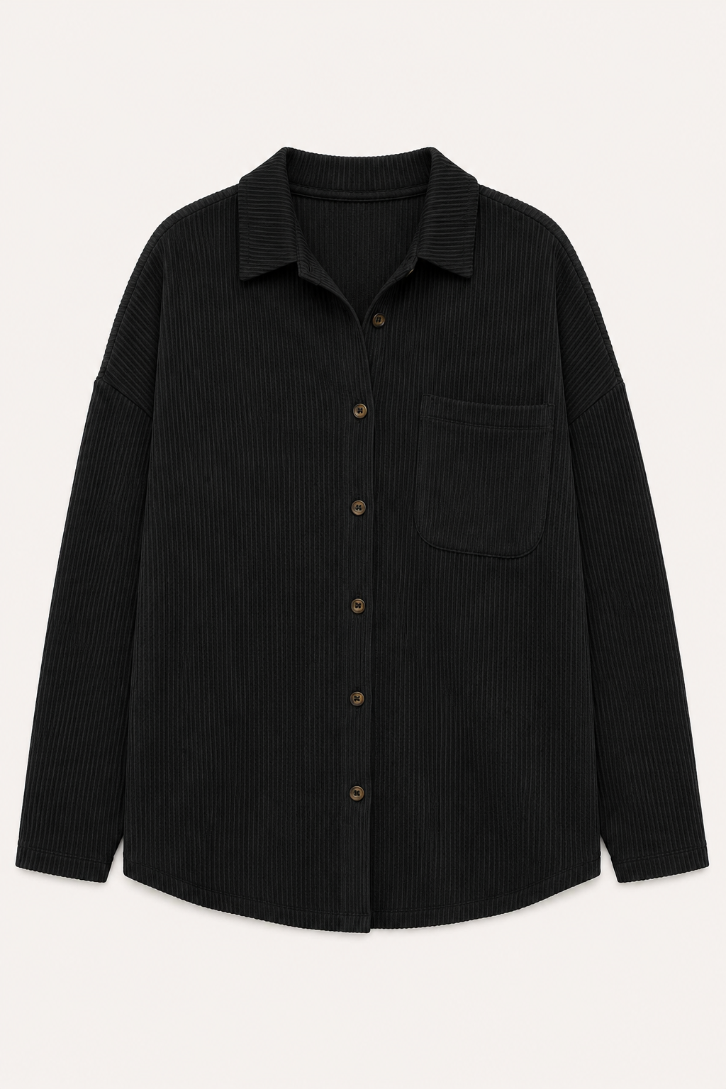Black Overshirt — women's oversized shirts by Blnka Kollective