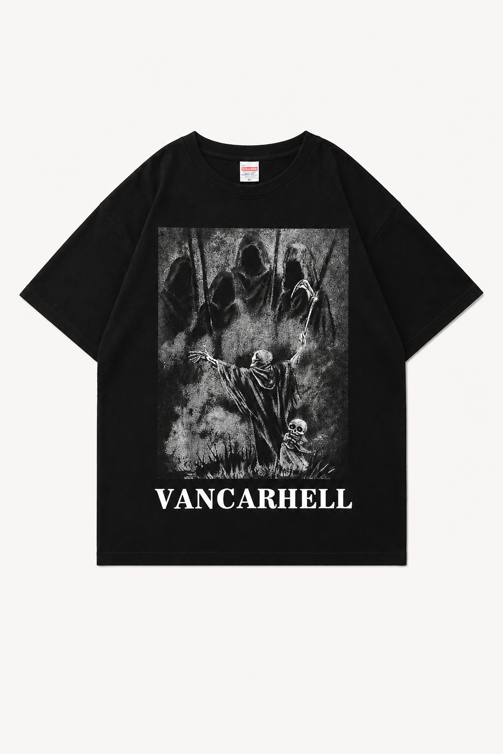 Skull Graphic Tee — black oversized t-shirts by Blnka Kollective