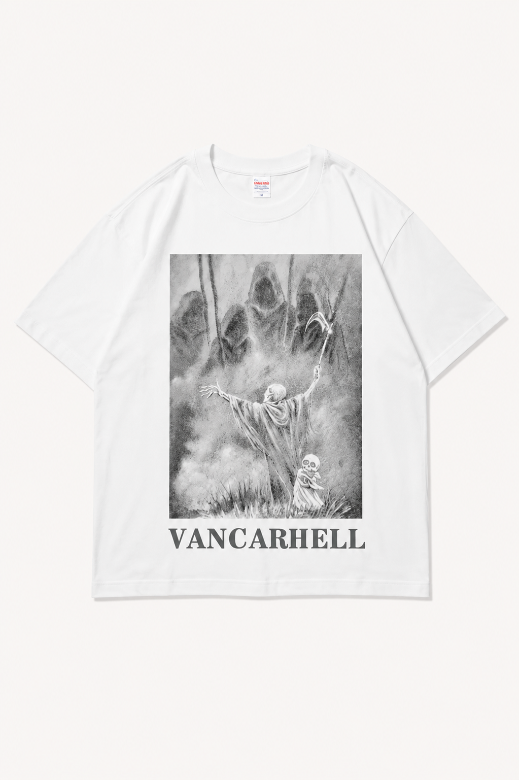 Skull Graphic Tee — black oversized t-shirts by Blnka Kollective