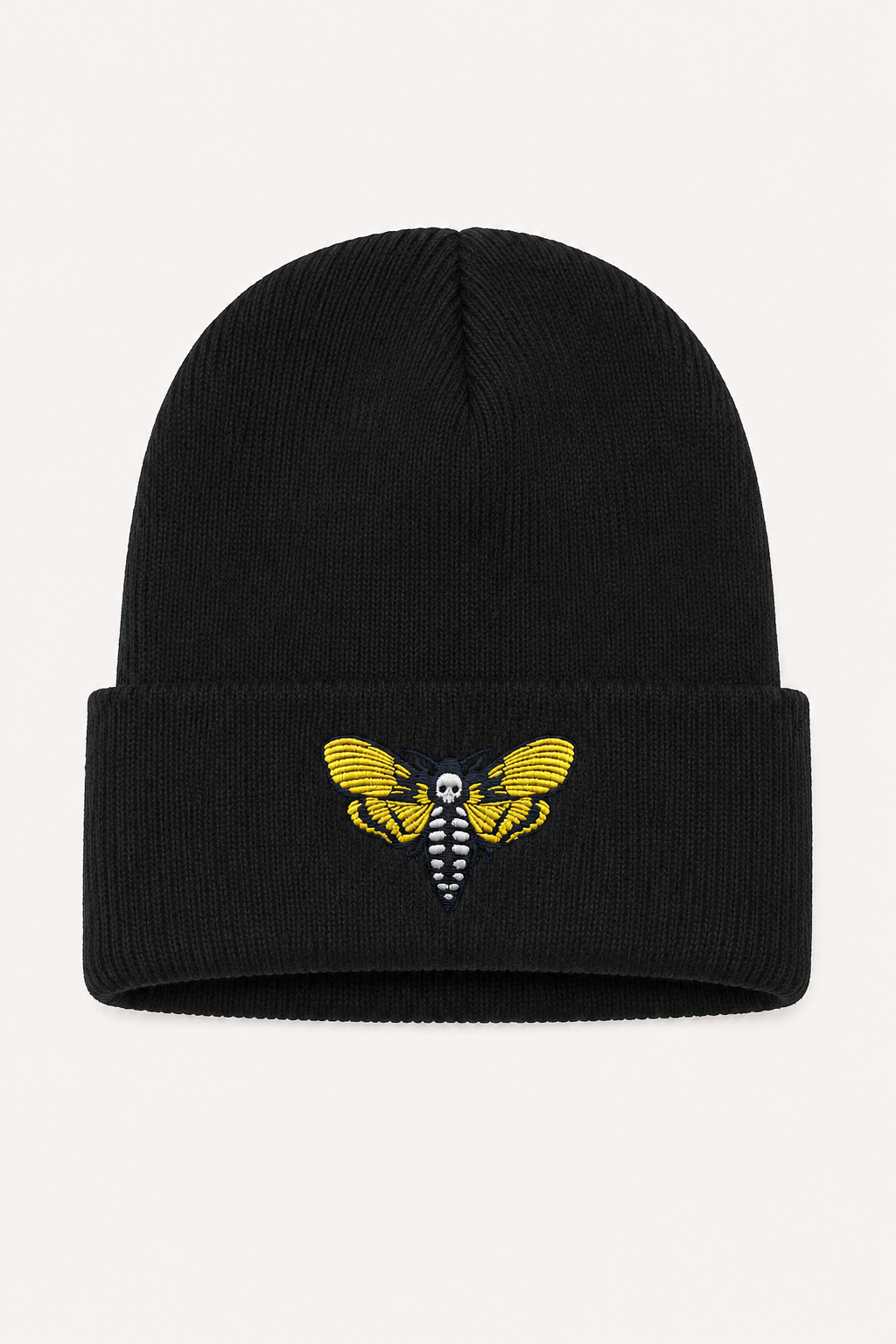 Skull Moth Beanie — accessories by Blnka Kollective