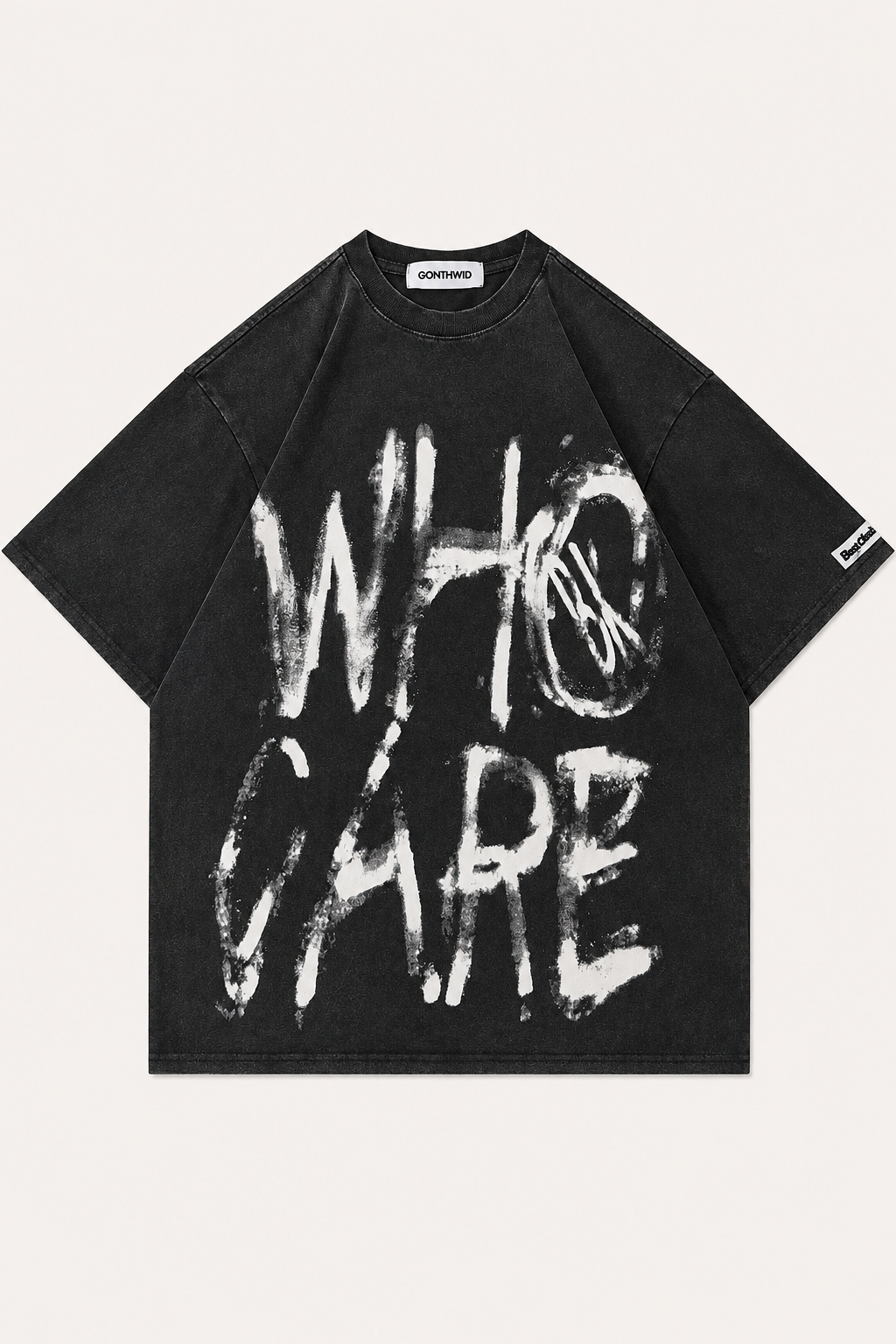 Punk Graphic Tee — men's black oversized t-shirts by Blnka Kollective