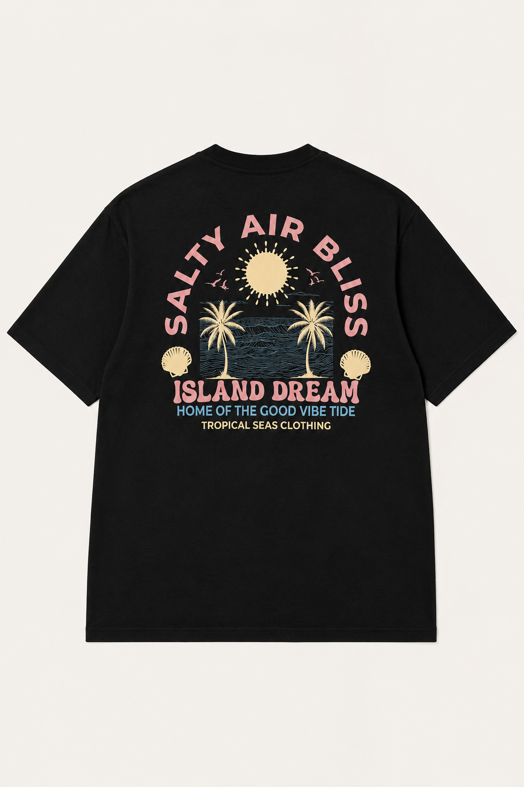 Salty Air Tee — black graphic t-shirts by Blnka Kollective