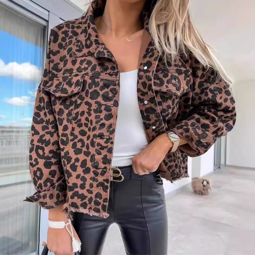 Leopard Denim — women's outerwear by Blnka Kollective