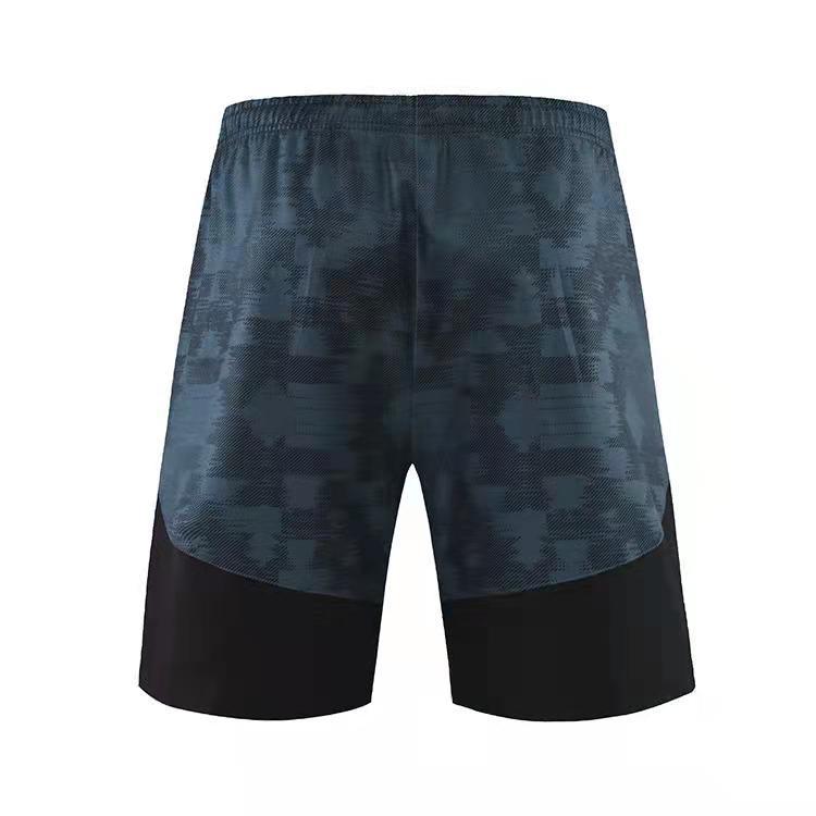 Camo Runner Shorts — men's camouflage dark green shorts by Blnka Kollective