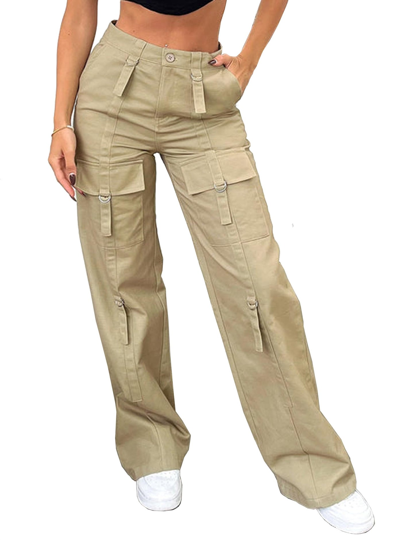 Utility Cargo Pants — women's khaki bottoms by Blnka Kollective