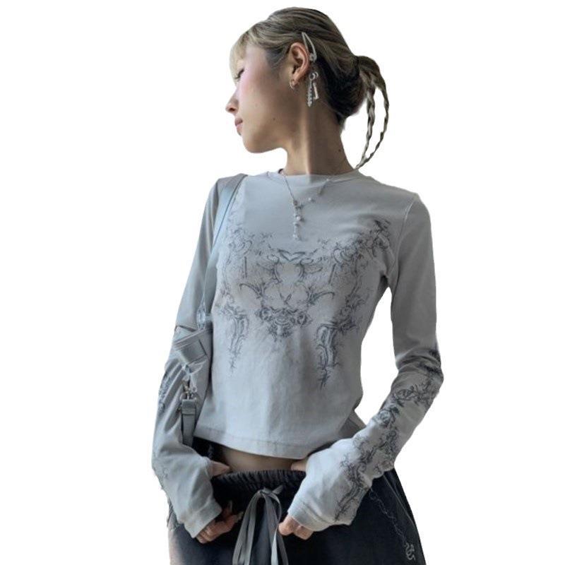 Retro Graphic Longsleeve — women's long sleeve t shirts t-shirts by Blnka Kollective