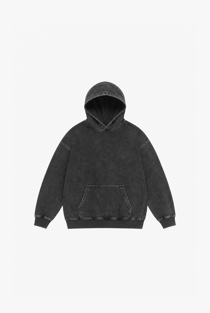 Acid Wash Hoodie flat-lay