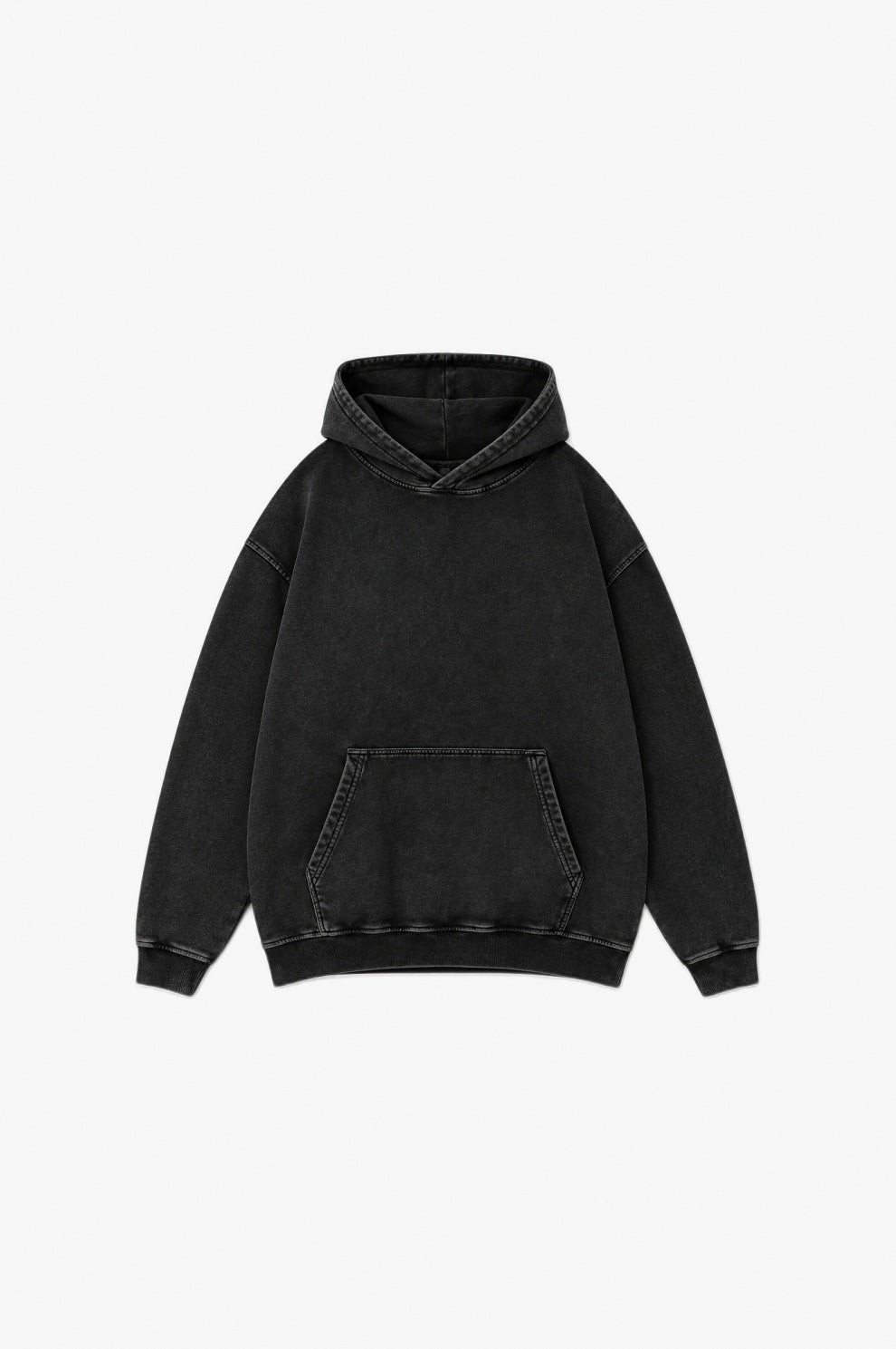Acid Wash Hoodie flat-lay