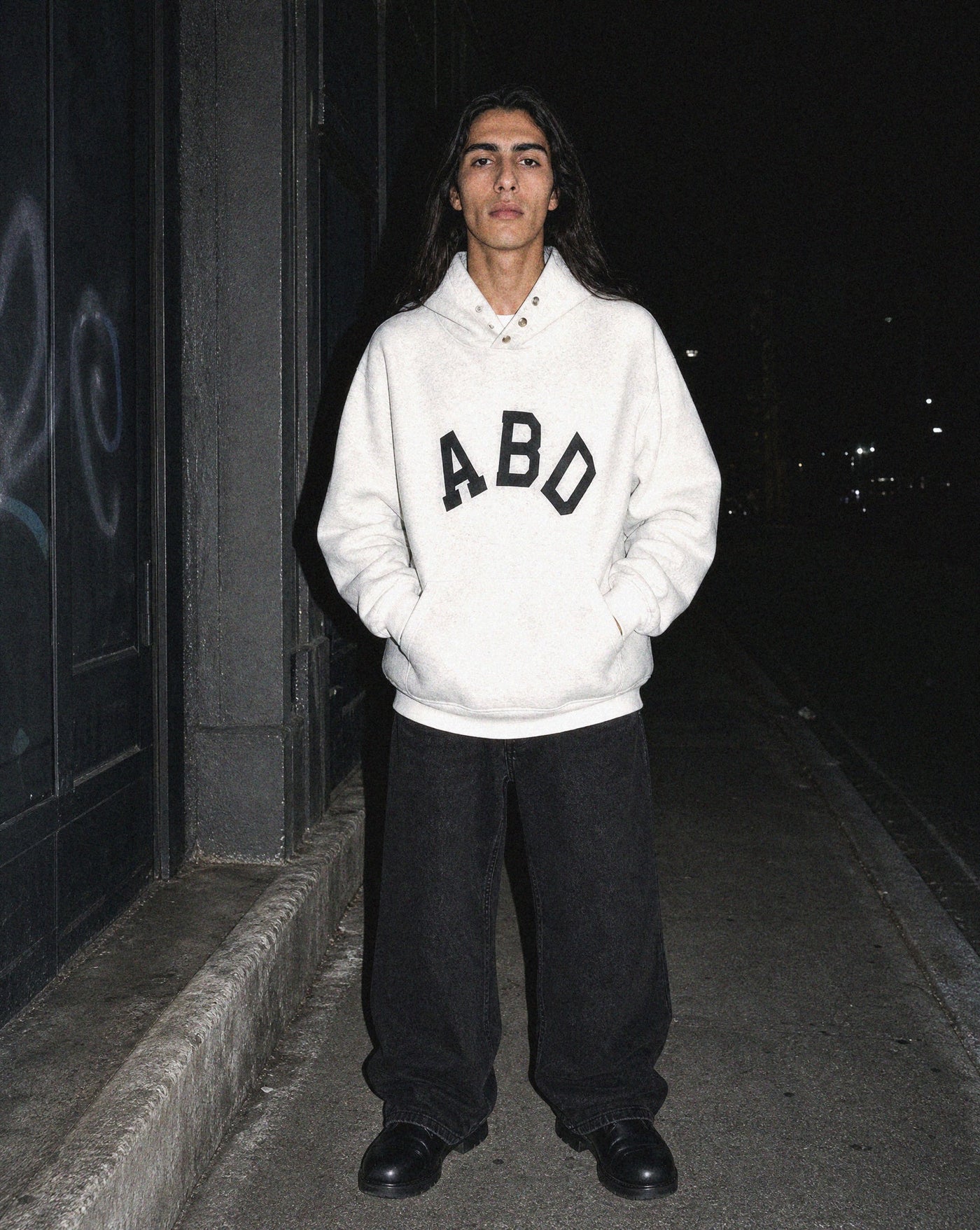 BLNKA editorial - After Dark Hoodie