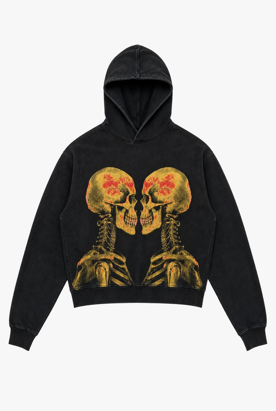 Anarchy Hoodie — design 13 punk graphic print hoodie flat lay by Sulta Studios