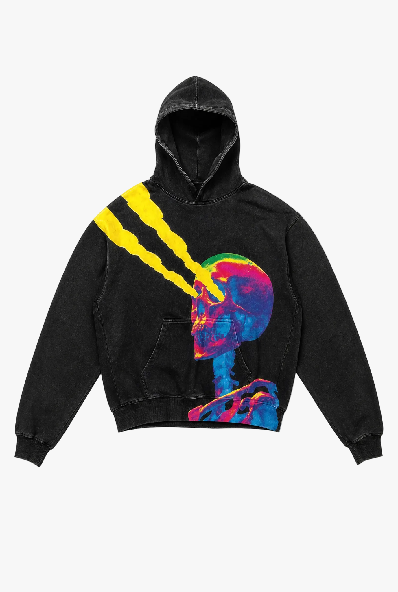 Anarchy Hoodie — design 21 punk graphic print hoodie flat lay by Sulta Studios