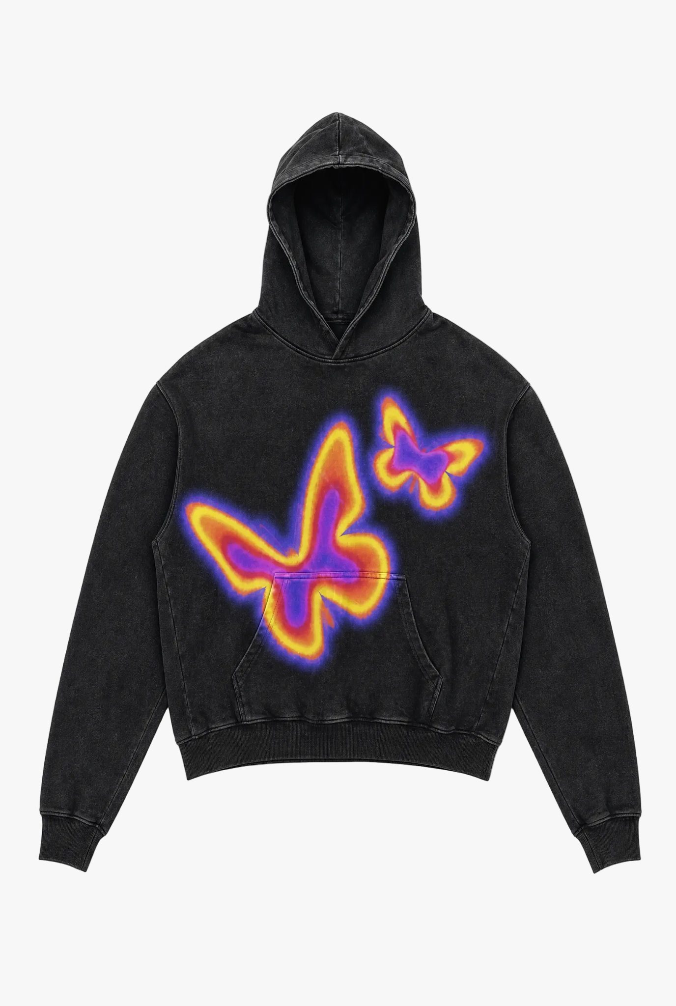 Anarchy Hoodie — design 9 punk graphic print hoodie flat lay by Sulta Studios