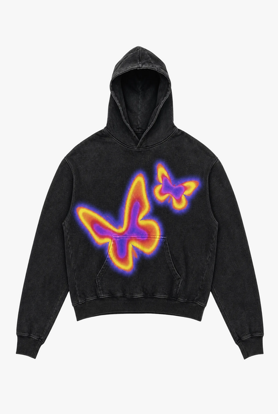 Anarchy Hoodie — design 9 punk graphic print hoodie flat lay by Sulta Studios