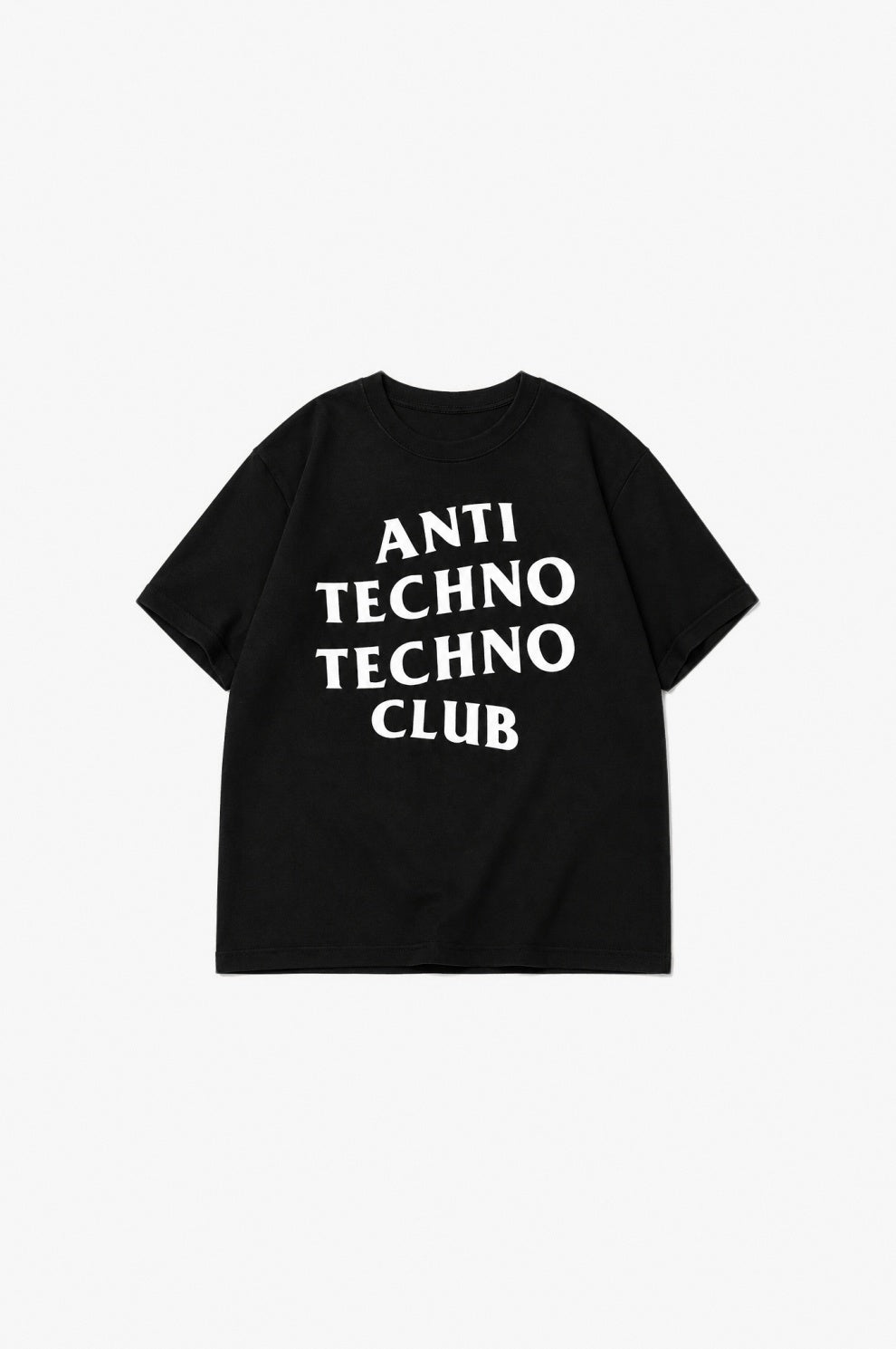 Anti Techno Tee flat-lay