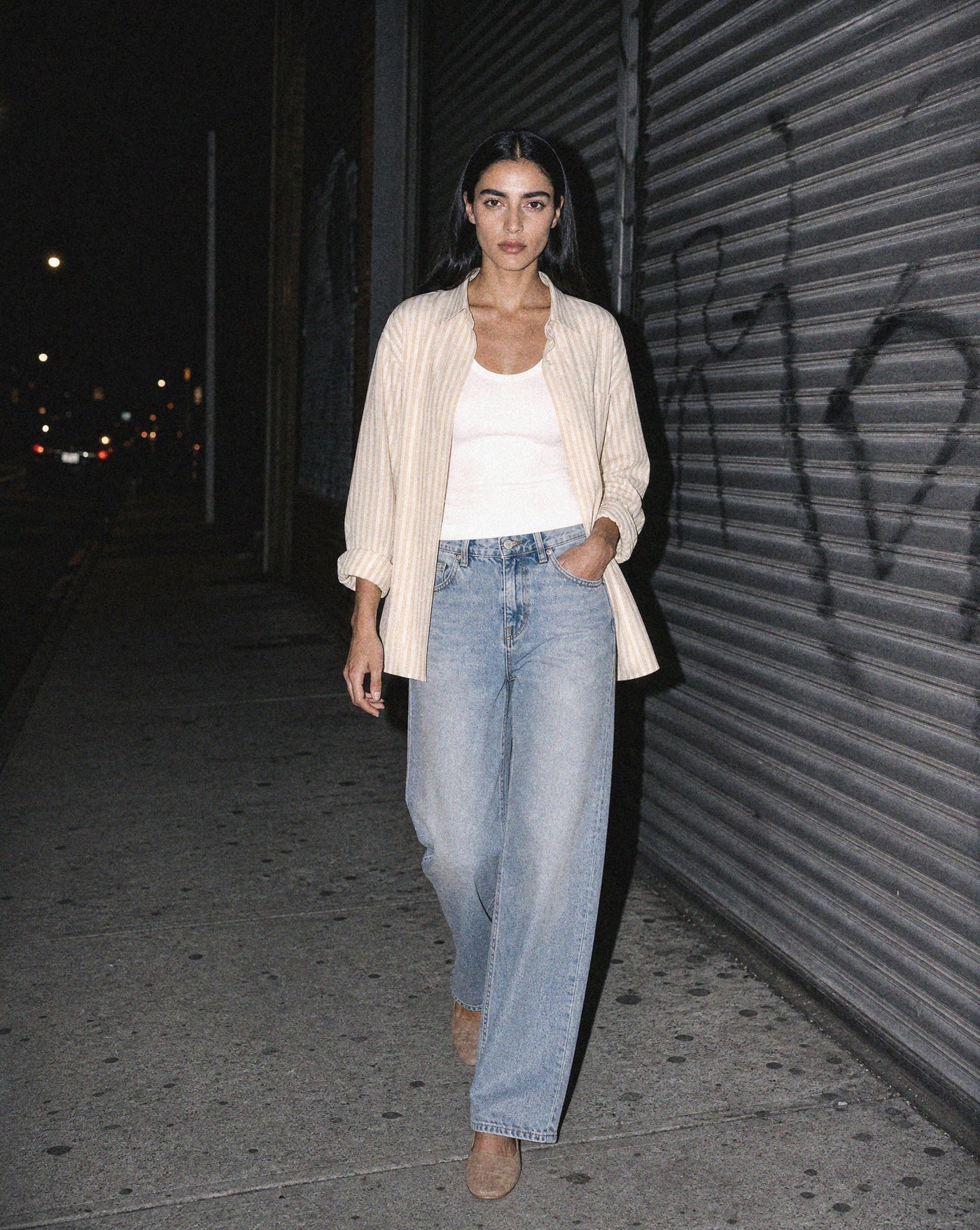Apricot Stripe Shirt — Blnka Kollective