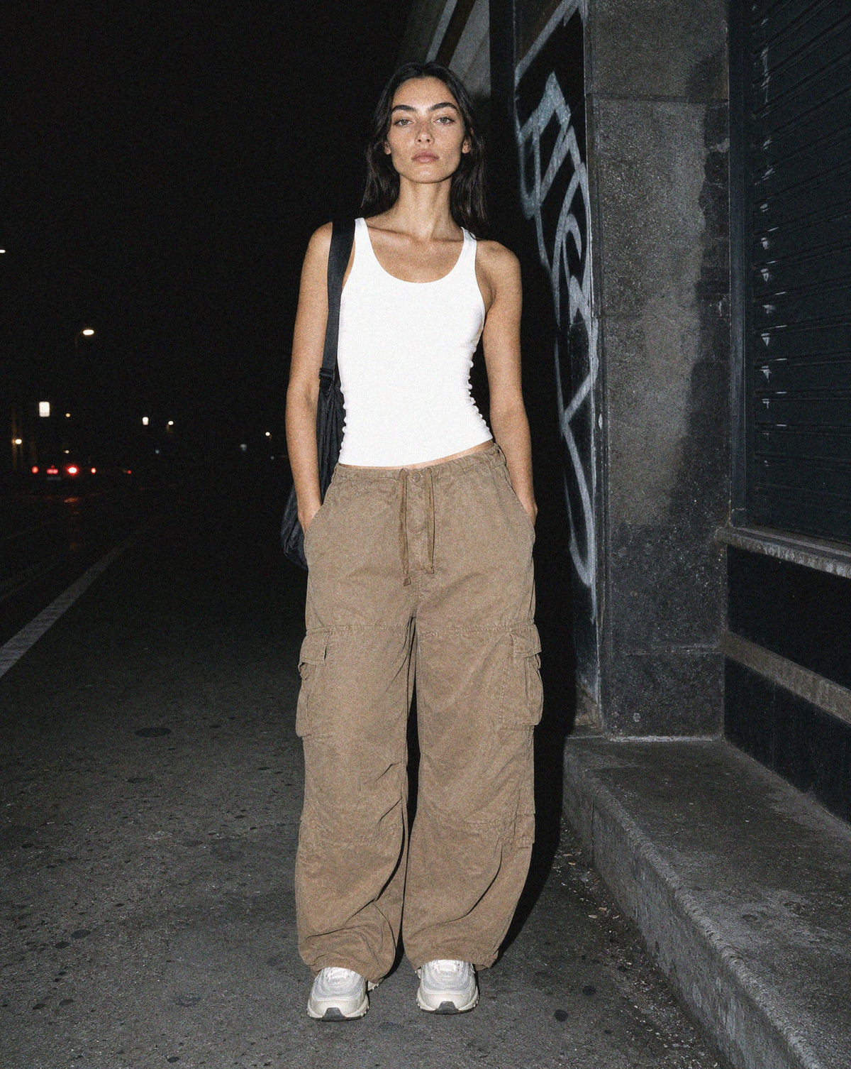 Archive Cargo Pants — women's black and brown cargo pants by Sulta Studios