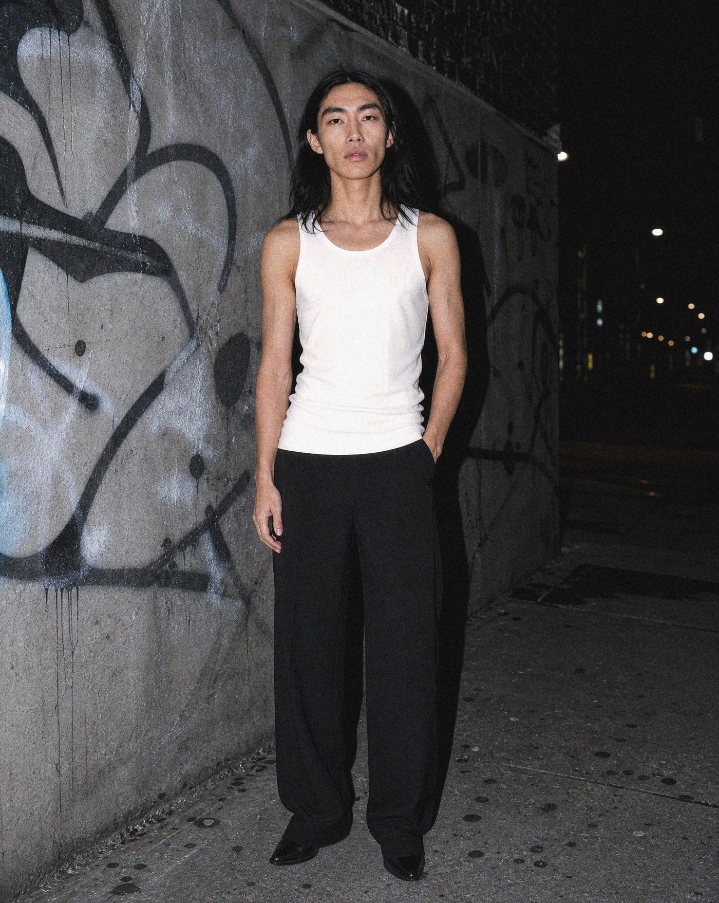 Asymmetric Button Tee — Blnka Kollective
