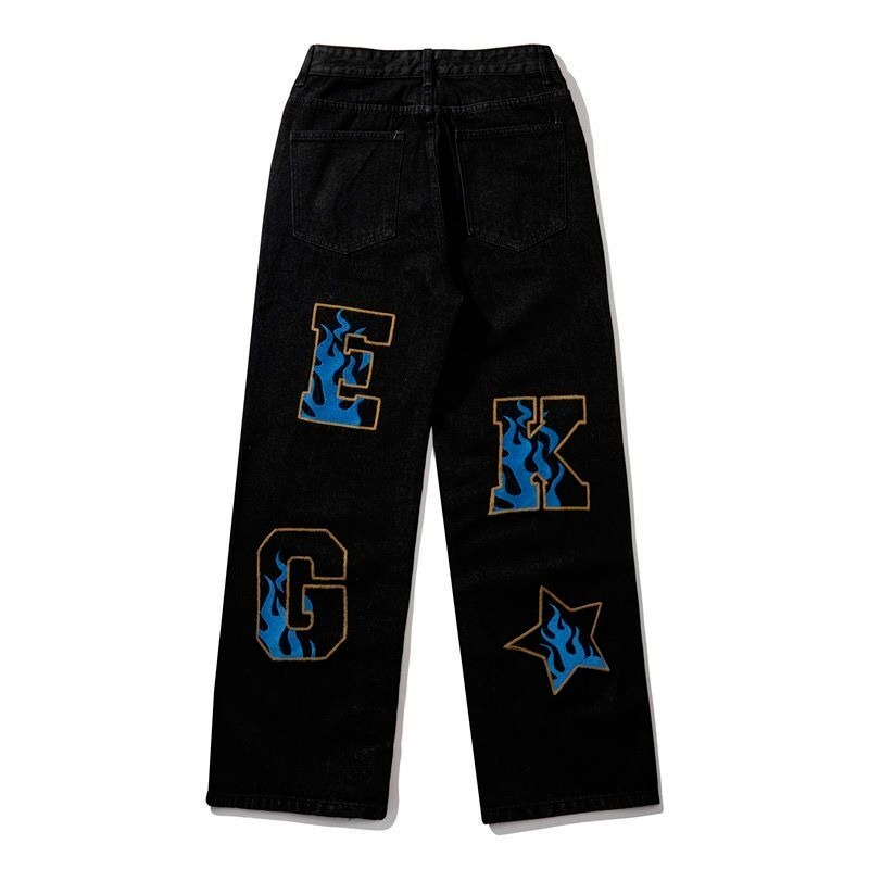 Wide Leg Black Denim — men's jeans by Blnka Kollective