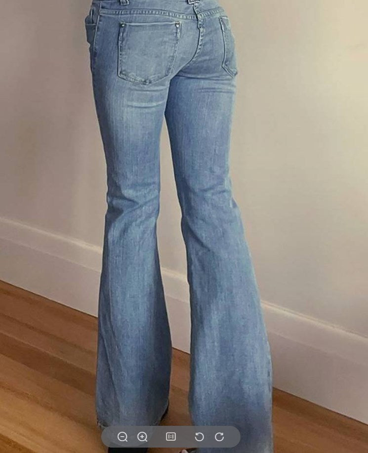 Blue Wide Leg Denim — women's jeans by Blnka Kollective
