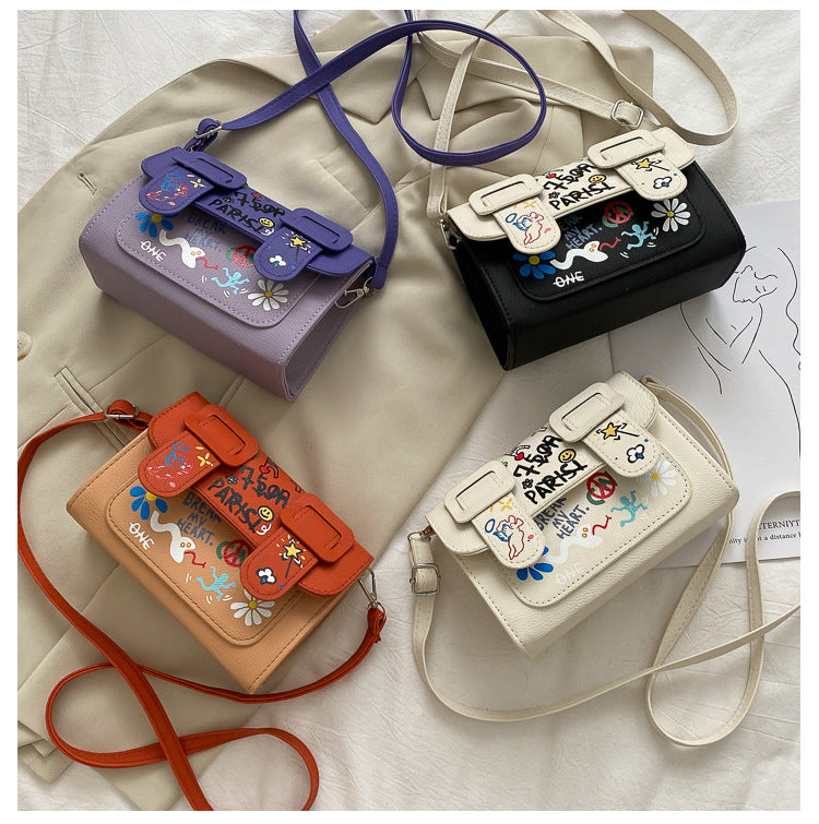 Mini Graffiti Crossbody — bags black accessories by Blnka Kollective