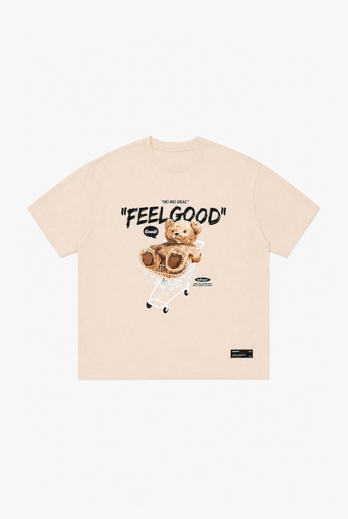 Bear Print Tee flat-lay