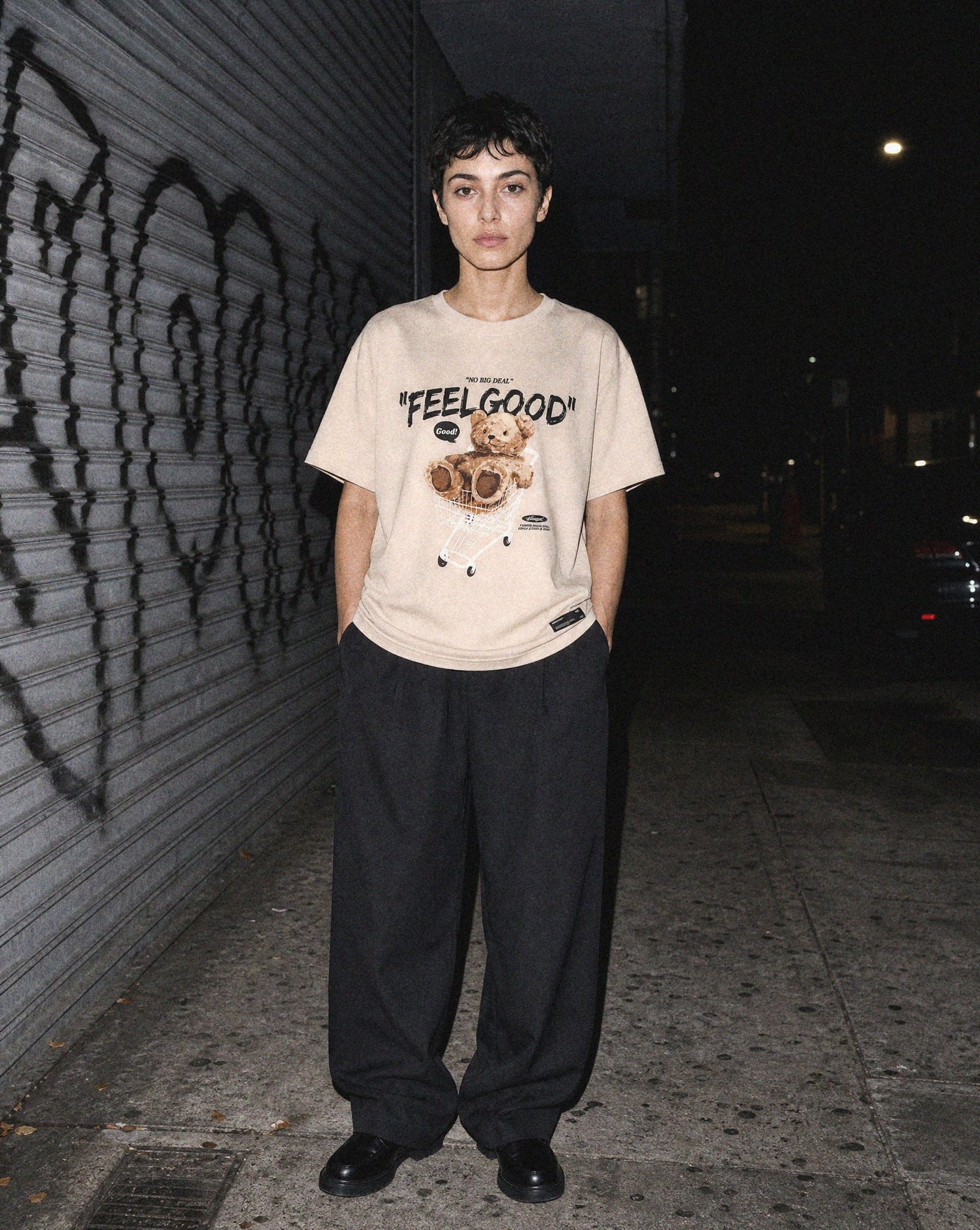 Bear Print Tee — Blnka Kollective