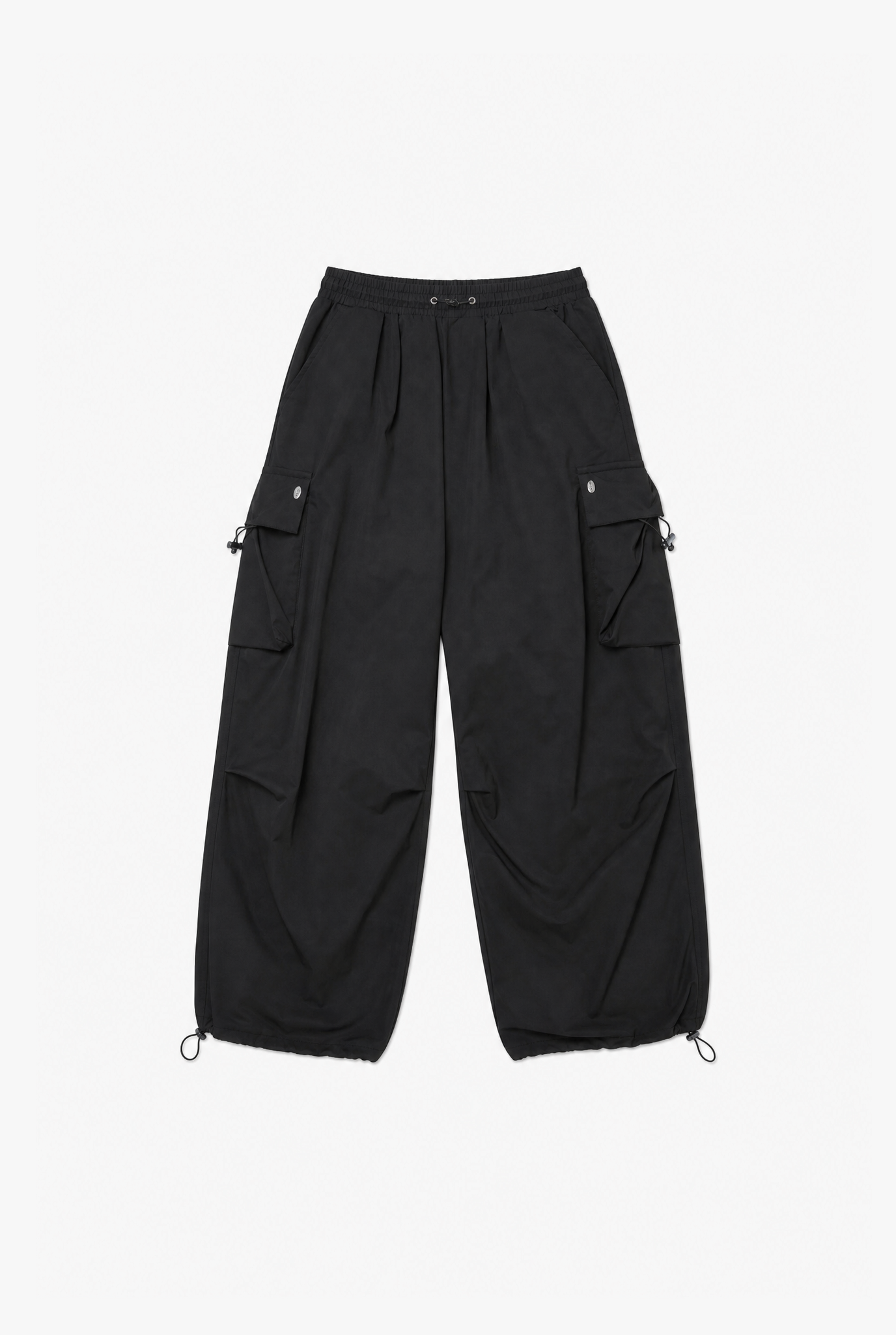 Black Cargo Pants flat-lay