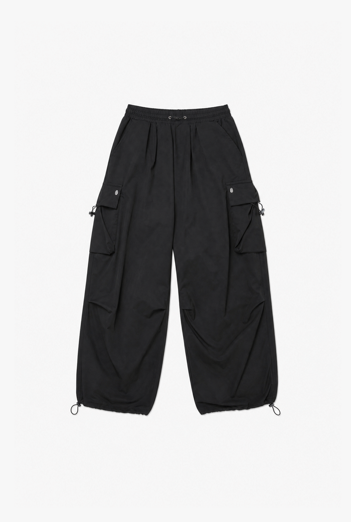 Black Cargo Pants flat-lay