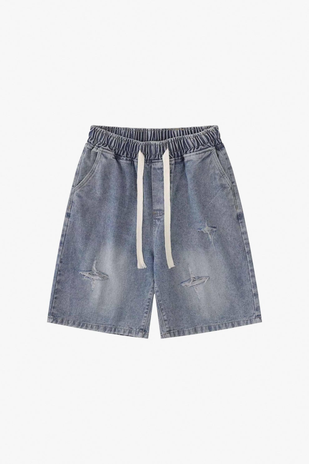 Blue Baggy Jorts flat-lay