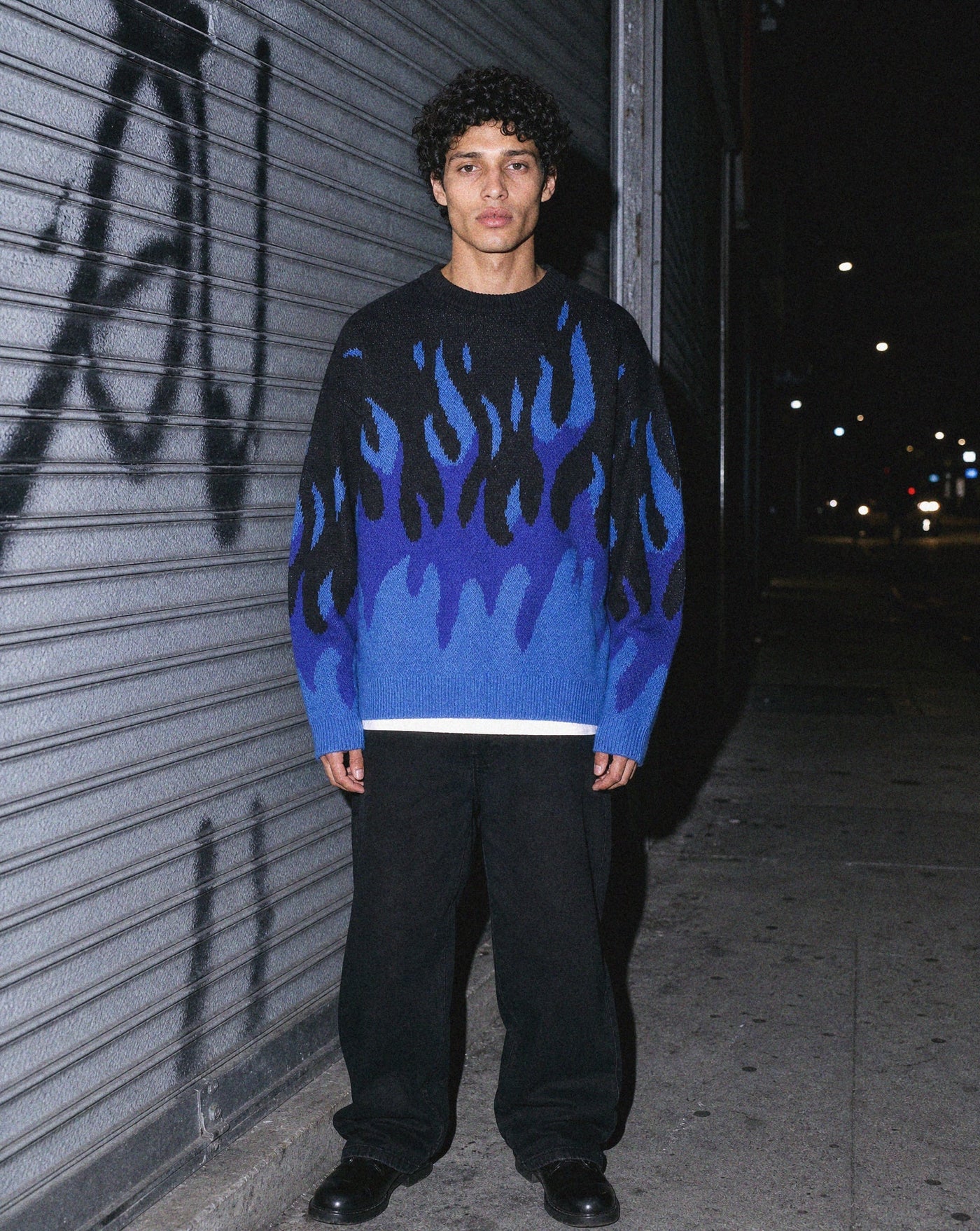 BLNKA editorial - Blue Graphic Knit