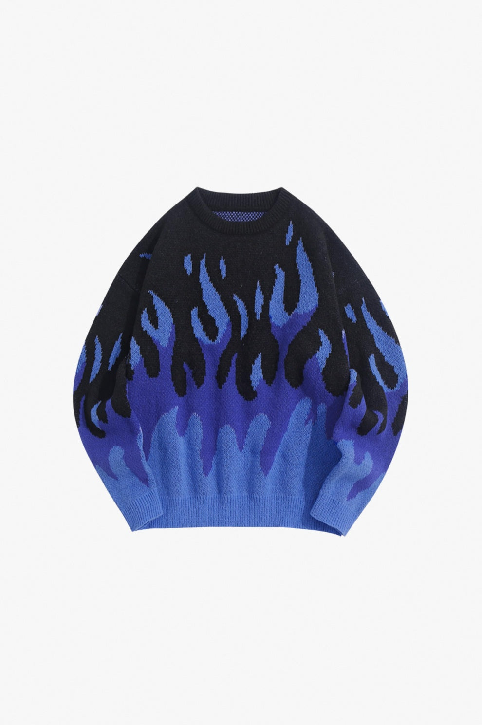 Blue Graphic Knit flat-lay