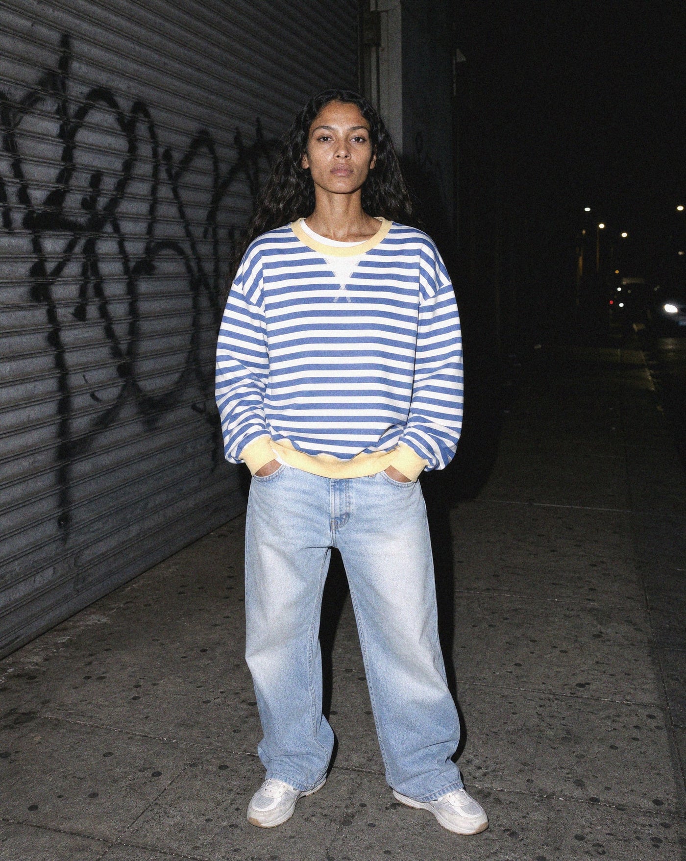 Blue Stripe Crew — Blnka Kollective