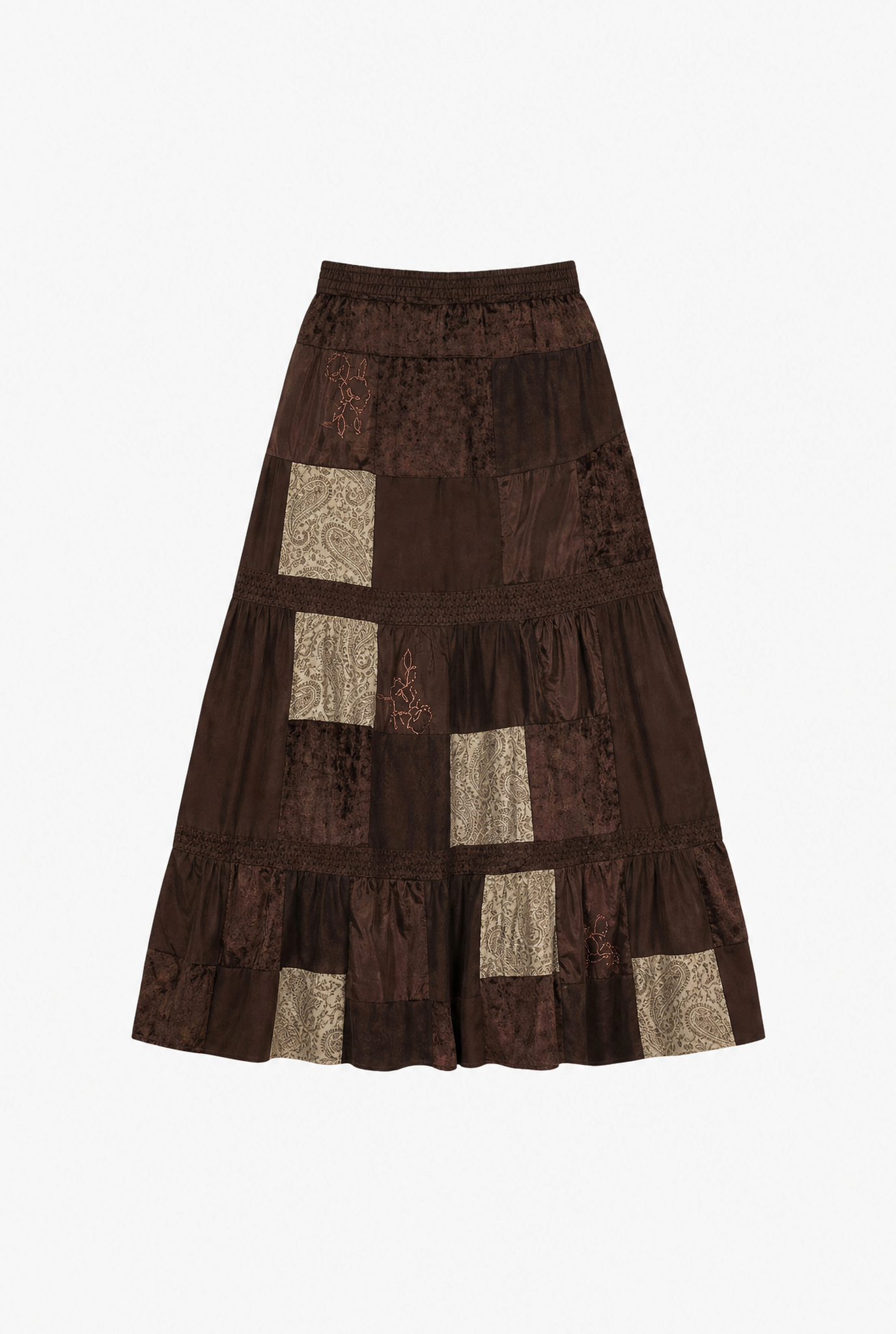 Bohemian Pleat Skirt flat-lay