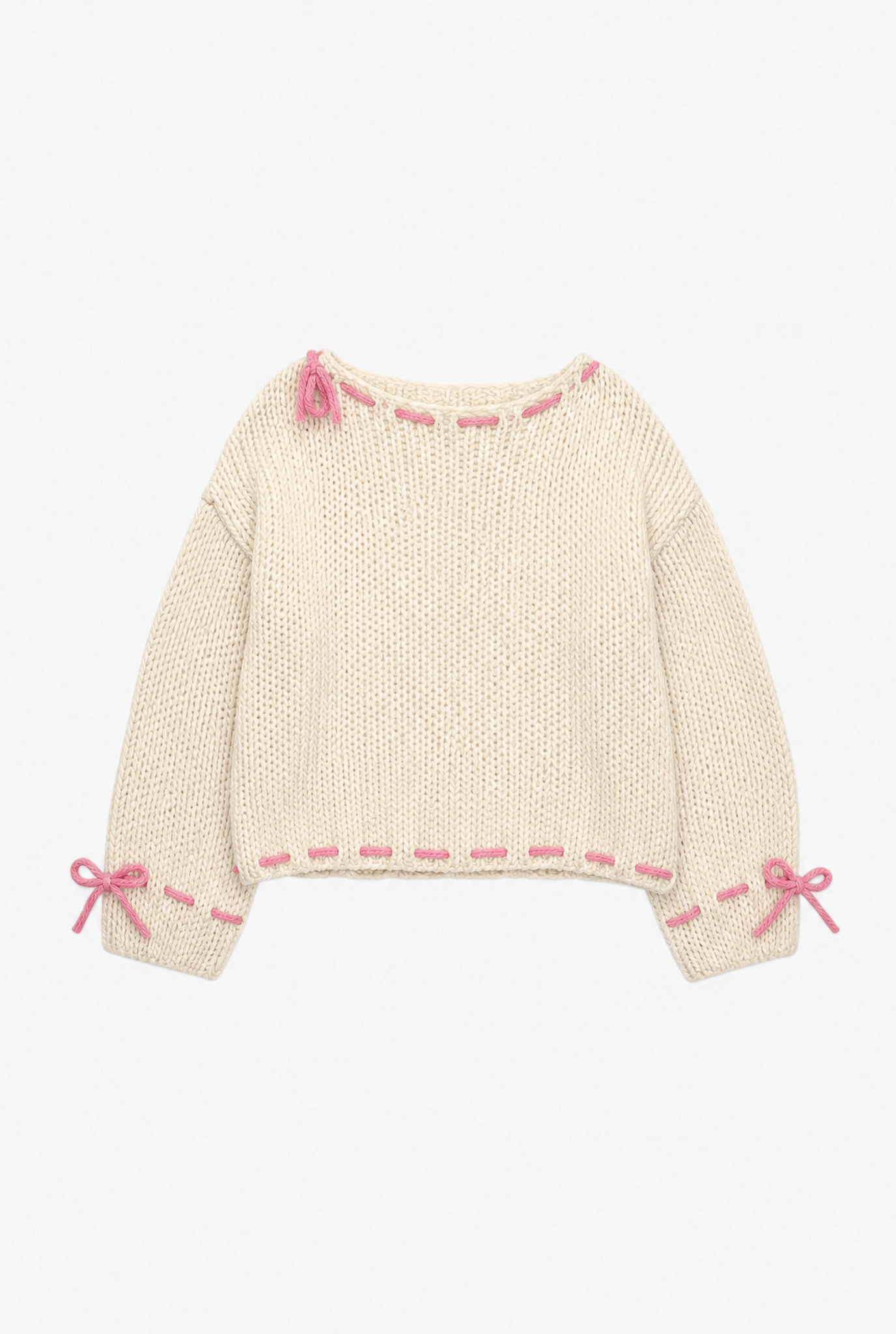 Bowknot Knit flat-lay