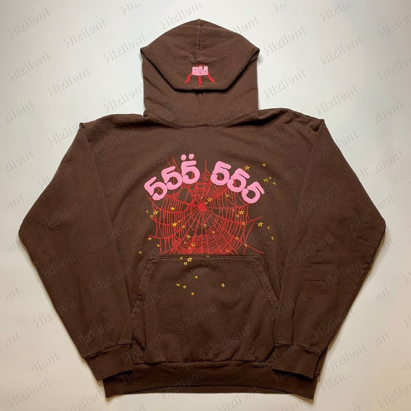 Street Hooded Sweatshirt — brown red hoodies & sweatshirts by Blnka Kollective