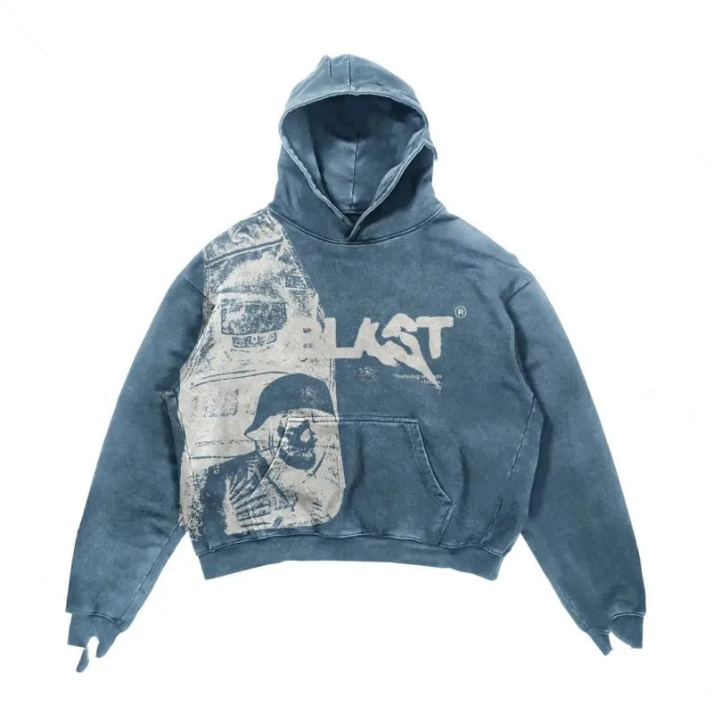 Retro Hooded Coat — gothic hoodies & sweatshirts by Blnka Kollective
