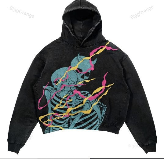 Punk Print Hoodie