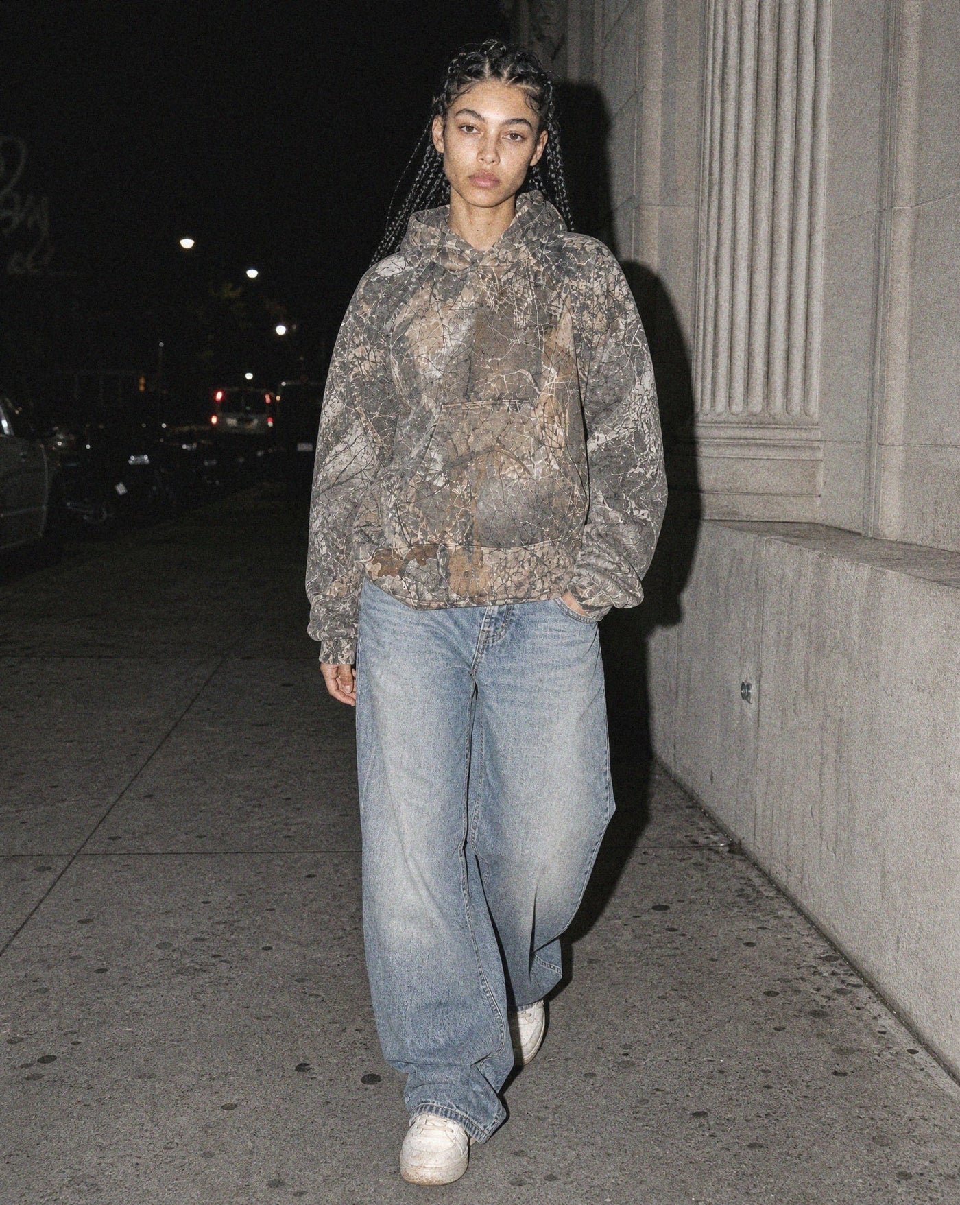 Camo Leopard Hoodie — women's oversized graphic hoodie by Sulta Studios