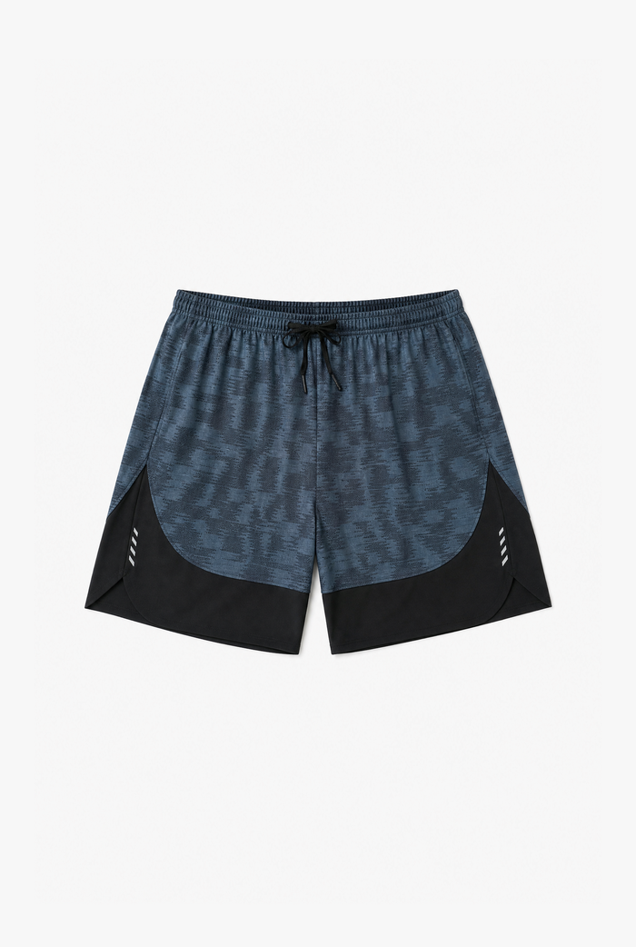 Camo Runner Shorts flat-lay