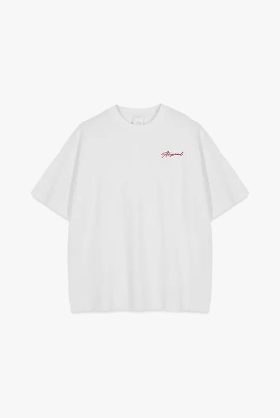 Casting Call women's white tee flat-lay