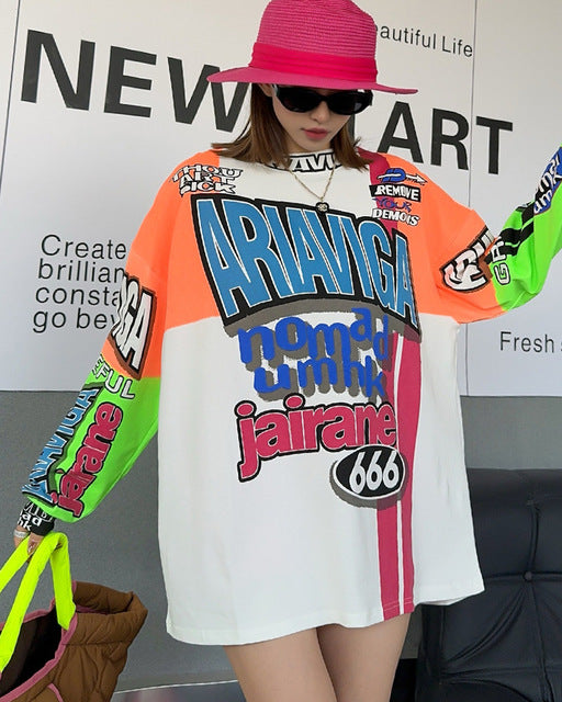 Orange Graffiti Longsleeve
