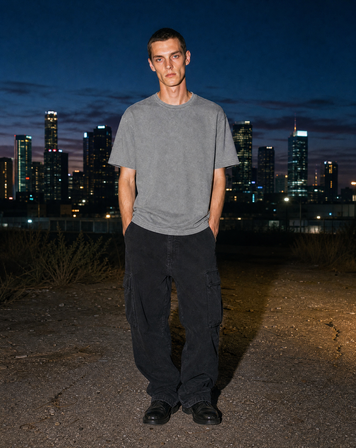 Chaos Tee — male model editorial shot by Sulta Studios