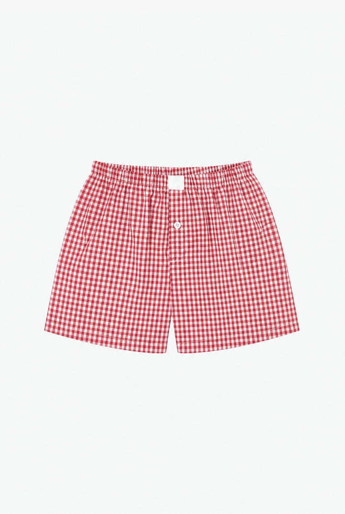Checkmate Plaid Shorts flat-lay